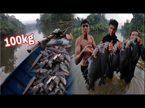 Bí Mật Bị Che Dấu Dưới Đáy Sông Hơn 50 Năm Chôn Vùi ?? Nó Đã Ở Đây Cùng Bầy Cá Rừng | 100H Ngủ Rừng