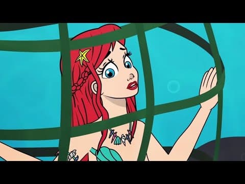 الحورية الصغيرة والأسماك المختفية + السمكة الحمراء وعصابة القرش - قصص للأطفال