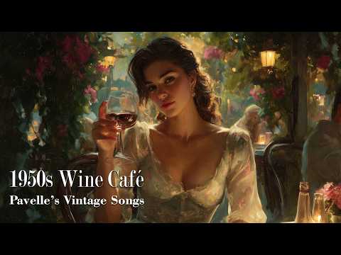 Golden Evening Wine at a 1950s Café | Pavelle’s Vintage Melodies