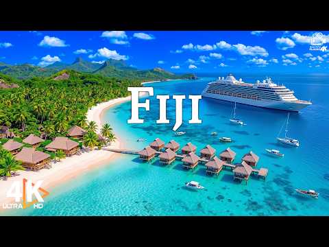 FIJI 4K 🌊 Discover the South Pacific’s Tropical Paradise 🇫🇯 White Sand Beaches & Turquoise Lagoons