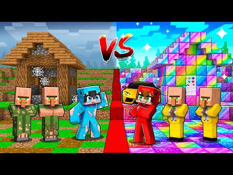 Minecraft: Aldea POBRE vs Aldea RICA