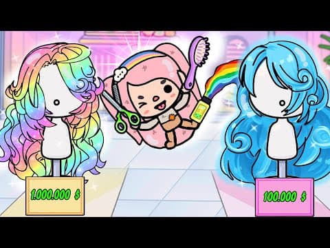 Poor Girl Help Bald Mother Have Beauty Hair  | Toca Life Story | Toca Boca