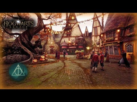 Halloween Late-Afternoon in Hogsmeade – Trick or Treat Walk 4K