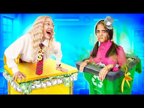 Une fille pauvre dans une école chic