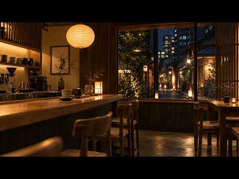 Japanese Cafe Jazz for Work &amp; Study | Cozy Tokyo Garden Ambience