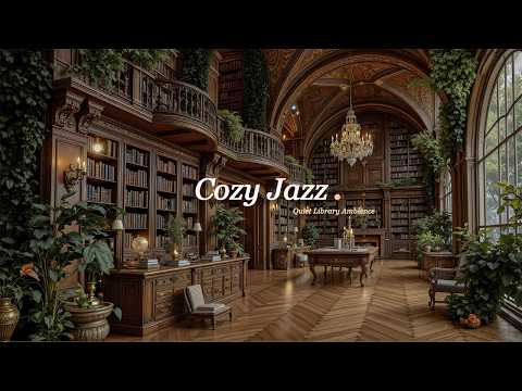 Cozy Library Jazz for Calm Evenings | Gentle Soft Piano Jazz Music to Relax, Study and Feel at Peace