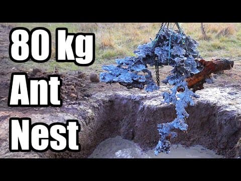80 kg Ant Nest Casting!! Queensland Museum Insect Agency Exhibition