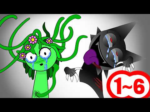 Incredibox Sprunki - VANERIA 6 Bee Mod VS WENDA 13 Mod - CREEPY SPRUNKIES! EP1-6 | Cartoon Animation