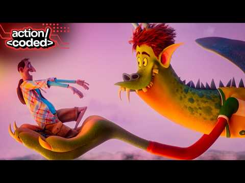 hotel transylvania: transformania (2022) - johnny has wings but forgets the laws of physics
