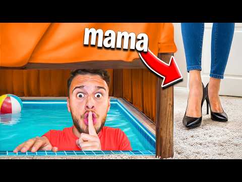 Am Construit O Piscină Secretă În Camera Mea !
