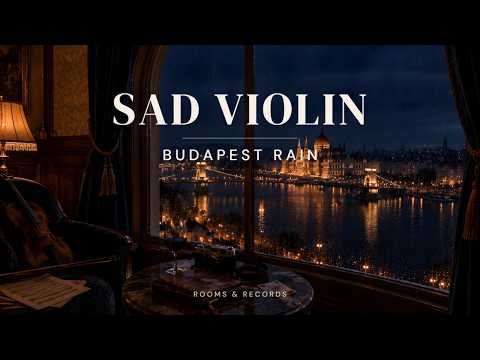 Budapest Rain 🌧 Sad Violin for Reflection & Quiet Nights  Danube at Dusk