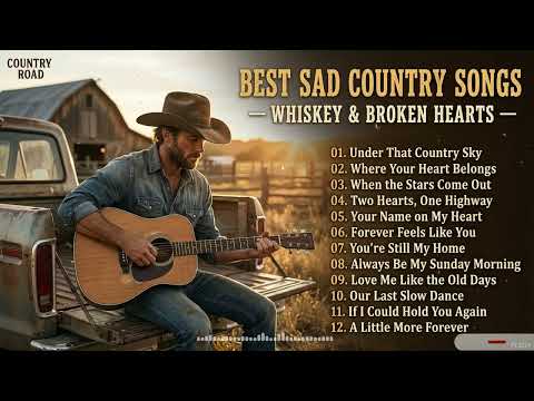 WHISKEY & BROKEN HEARTS — Best Sad Country Songs | Emotional Country Music & Heartbreak Ballads 