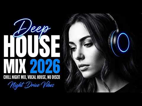 Deep House Mix 2026 🌙 Night Drive Vibes | Vocal House, Nu Disco & Bass Grooves