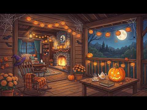 🍂 1940's peaceful autumn night soft vintage oldies playing from another room relax, sleep