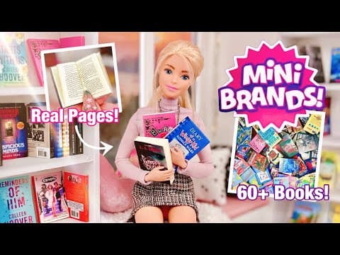 ZURU 5 Surprise Mini Brands BOOKS! Are They Barbie Doll Size? 21 Capsule Unboxing