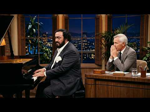 Johnny Carson Jokingly Asked Luciano Pavarotti to Sit at the Piano — The Entire Studio Went Silent