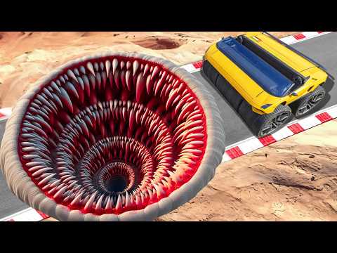 CAN A MONSTER TRUCK FLY OVER THE HUGE MONSTER POTHOLES IN GTA 5? - EXPERIMENT IN GTA 5