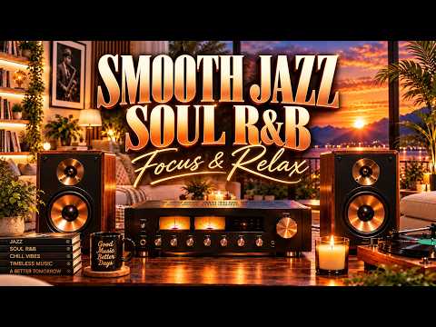 Smooth Jazz &amp; Soul R&amp;B – Rain Outside, Jazz Inside | Cozy Music to Relax &amp; Chill