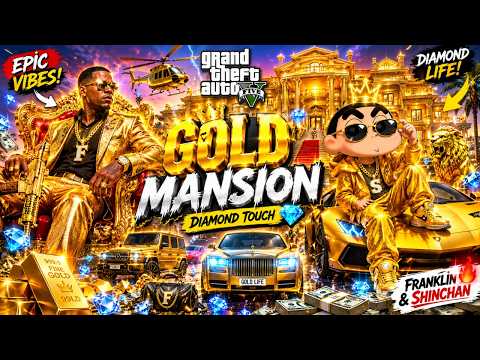 Franklin &amp; Shinchan's Diamond Touch: Everything Turns to Gold in GTA 5!"