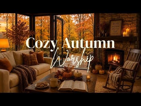 Cozy Fall Worship 🍂 | Autumn Ambience & Instrumental Music for Prayer, Bible Reading & Rest