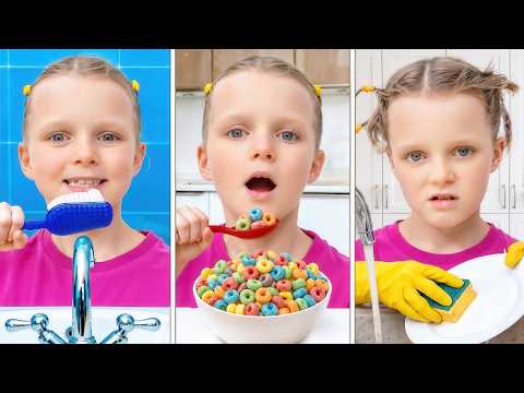 Dasha learns to take responsibility and help around the house.
