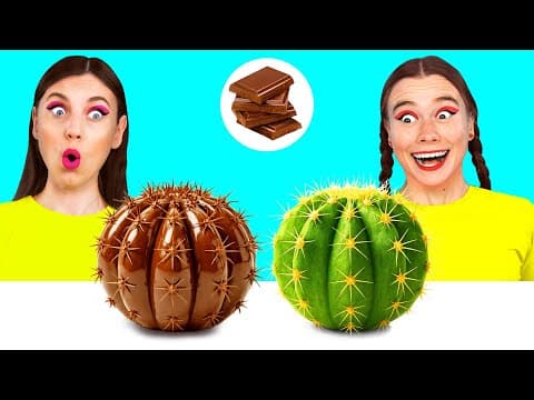 Real Food vs Chocolate Food Challenge