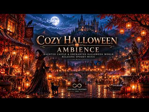 Cozy Halloween Ambience 🎃 Haunted Castle &amp; Enchanted Halloween World | Relaxing Spooky Music