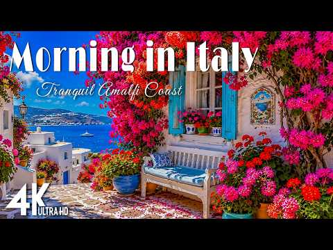 The Best Italian Music🎶 Italian Vibes 🎶 2+ Hour Tranquil Amalfi Coast & Lake Como Beauty 4K