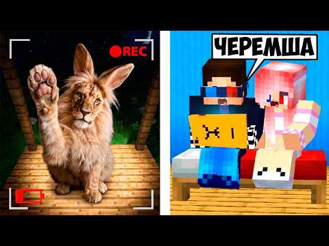 🦁ЧЕРЕМША СМОТРИТ В КАМЕРУ НЕ СПЕША В МАЙНКРАФТ! ШЕДИ MINECRAFT