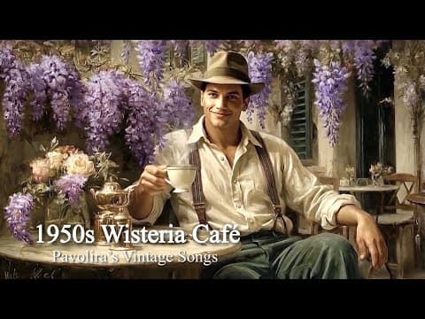 1950s Spring Wisteria Café | Pavolira's Vintage Songs