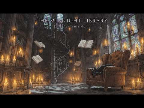 The Midnight Library That Never Sleeps 🕯️ | Cozy Dark Academia Music for Reading, Studying & Sleep