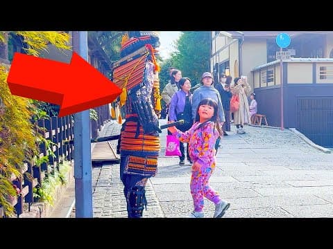 #135 SAMURAI Statue Prank in Kyoto Japan | Awesome Shogun Mannequin prank reactions Kiyomizu Temple
