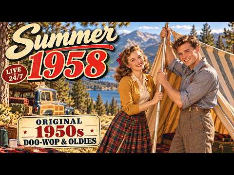 Take Me Back to Summer 1958 ☀️🌴 | 1950s Americana Doo-Wop & Oldies Radio