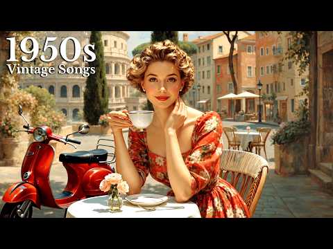 1950s Romantic Love Songs in Rome | Old Italian Café Music | Nostalgic Vintage Songs