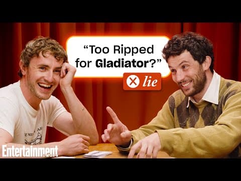 Paul Mescal & Josh O’Connor Lie to Each Other | Entertainment Weekly