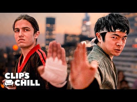 Li Fong vs. Conor Day - EPIC Rooftop Final Fight | Karate Kid: Legends (Jackie Chan, Ralph Macchio)