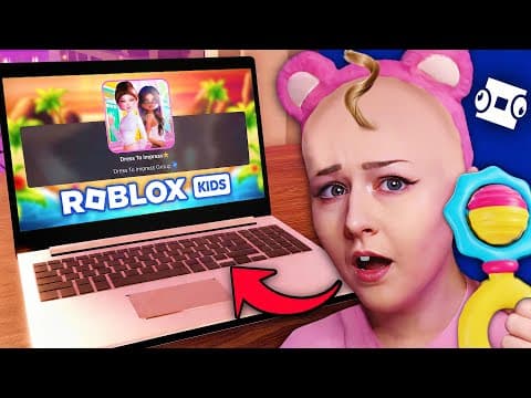 FORCED To Join ROBLOX KIDS Dress To Impress... 