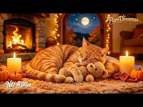 Sleeping Music for Cats😺Deep Sleep Music and Purring Cats for Anxiety, Stress Relief & Deep Rest