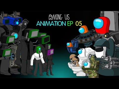 AMONG US (Rainbow Friends) VS Skibidi Toilet 5 | ANIMATION