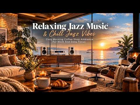Relaxing Jazz Music & Chill Jazz Vibes | Cozy Morning Coffee Shop Ambience For Work And Deep Focus