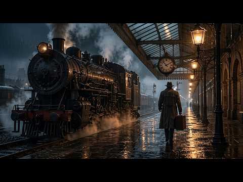 Blue Note Noir — 1 Hours of 1940s–1950s Jazz Street Nights for Focus & Unwind | Rainy Jazz Club
