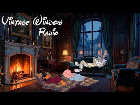 1950s Oldies Playing in Another Room | A Quiet Evening of Rain & Vintage Music 🌧️📻