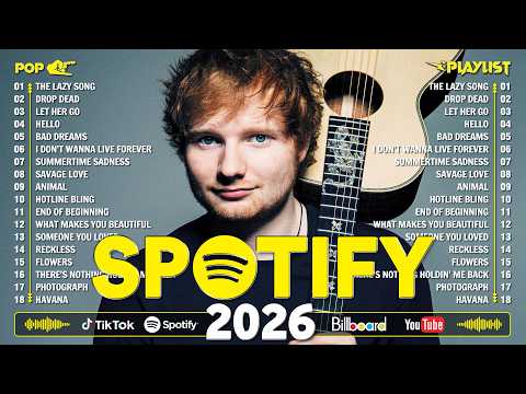 Billboard Top 50 This Week 🎵 Ed Sheeran, Billie Eilish, Dua Lipa, Bruno Mars, Adele, Maroon 5