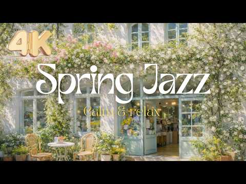 Spring Jazz Café ☕ Morning Relaxing Jazz Music for Work, Study &amp; Focus