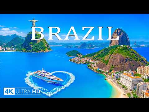 BRAZIL 4K DRONE FOOTAGE | Discover the Untamed Coastlines of a Tropical Giant