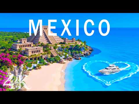 Mexico 4K 🇲🇽 | Cancun Beaches, Tulum Ruins & Caribbean Paradise Escape | Deep House Mix 2026