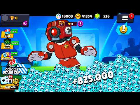 WORLD RECORD😱 +825,000 CREDITS! BRAWL STARS NEW UPDATE🔥