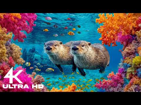 Underwater Aquarium 4K 🐠 Exotic Fish Swimming in a Calm Coral Reef Paradise for Sleep