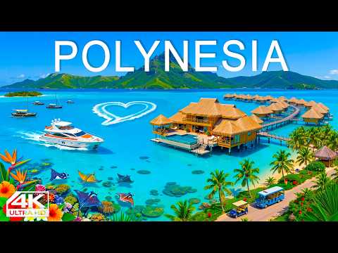 🔥 [4K] Polynesia 🌺 Travel in 4K | Bora Bora, Tahiti & Crystal Clear Lagoons