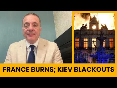 France Burns; Russia Hammers West Ukraine Energy System; Kiev Blackouts; Veliky Burluk Battle Begins